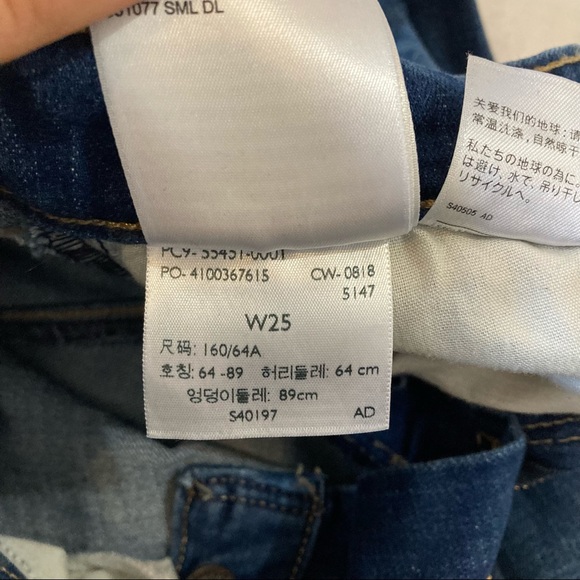 Rare vintage Levi jeans 721 High Rise Skinny size 25 - Picture 13 of 13